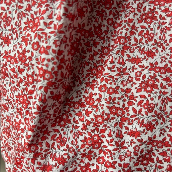 J. Crew Liberty of London Pink Puff Sleeve Smocked Blouse - Picture 7 of 11